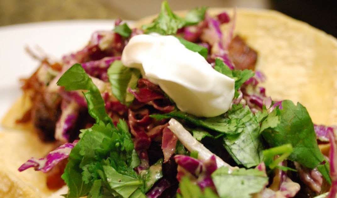 the dish on delish southwestern brisket tacos with red cabbage slaw